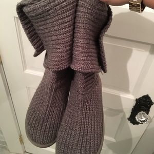 Gray Sweater Cable Knit Uggs
